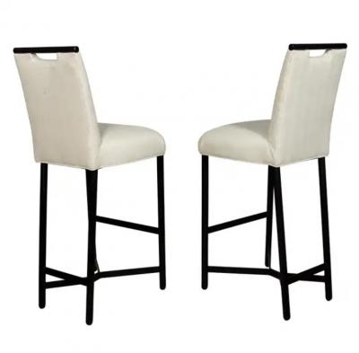 Pair of Donghia Ebonized Bar Chairs