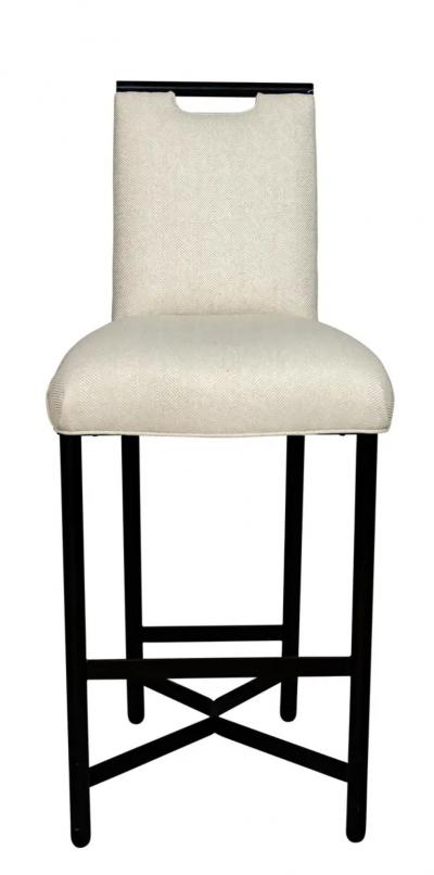 Pair of Donghia Ebonized Bar Chairs