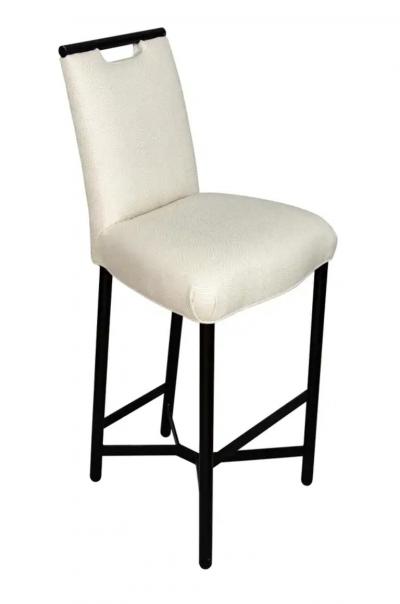 Pair of Donghia Ebonized Bar Chairs
