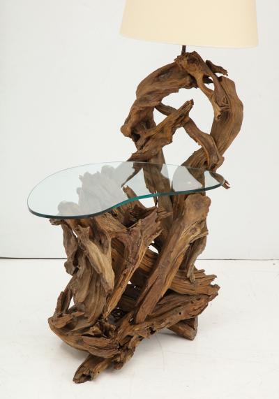 Pair of Driftwood Lamp Tables