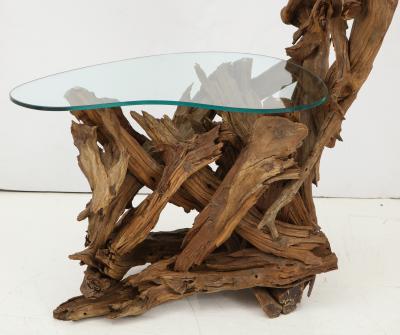 Pair of Driftwood Lamp Tables