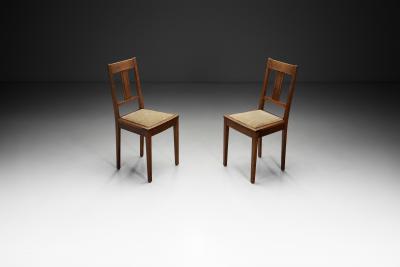 Pair of Dutch Art Deco Side Chairs by J A Huizinga The Netherlands 1930s