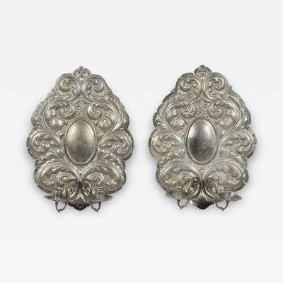 Pair of Dutch Baroque Style Two Arm Sconces