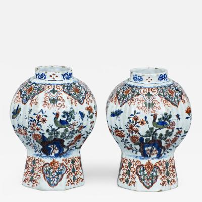 Pair of Dutch Delft Vases 17th Century