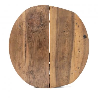 Pair of Early 18th Century Blond Walnut Demilune Tables