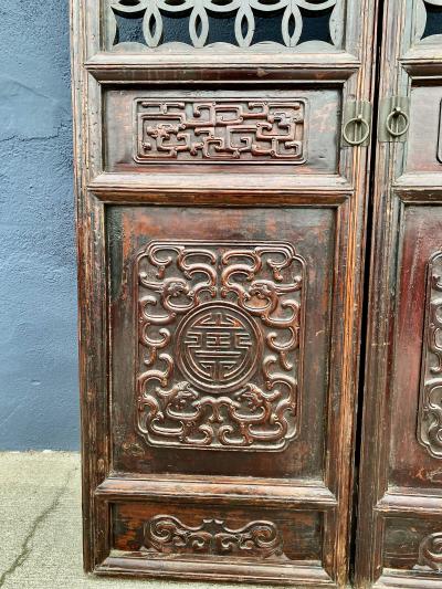 Pair of Early 19th Century Chinese Doors