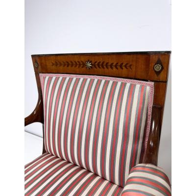 Pair of Early 19th Century Empire Armchairs