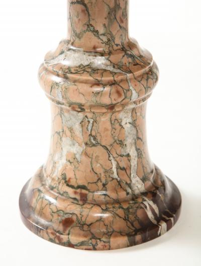 Pair of Early 19th Century Italian Grand Tour Rose Marble Tazze