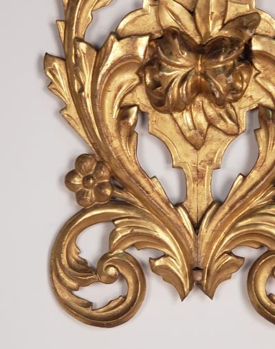 Pair of Early 20th Century Italian Gilt Wood Carvings