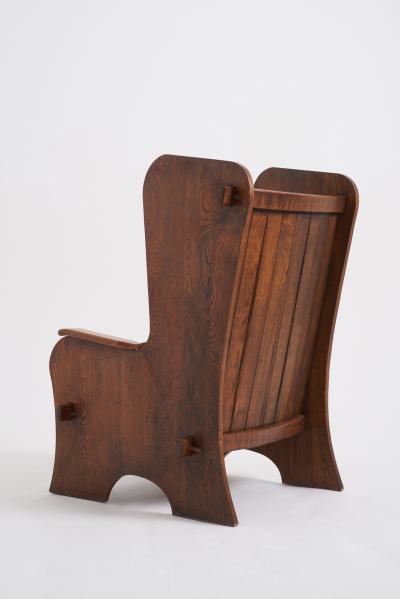 Pair of Early 20th Century Oak Armchairs