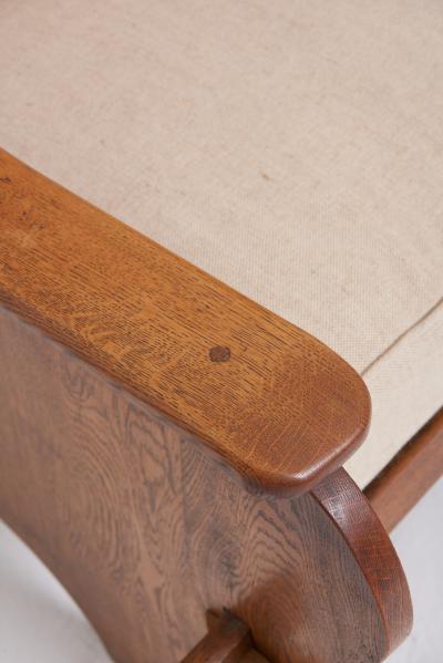 Pair of Early 20th Century Oak Armchairs