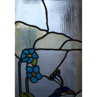Pair of Early 20th Century stained glass doors