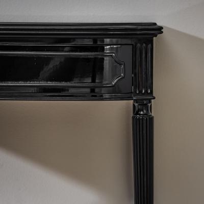 Pair of Ebonized Bedside Tables Italy Mid 20th Century