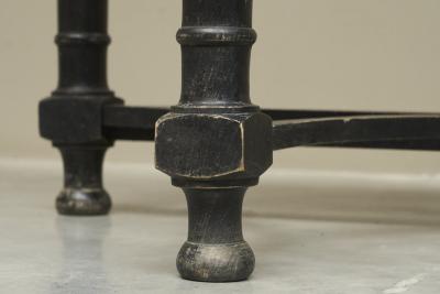 Pair of Ebonized Console Tables Early 19th Century