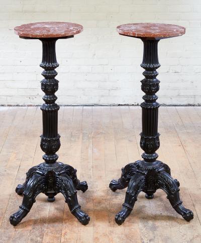Pair of Ebony Pedestals