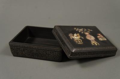 Pair of Ebony Wood Boxes