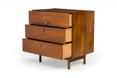 Pair of Edmond Spence for Whitney Furniture Co American Mid Century 3 Drawer Wa