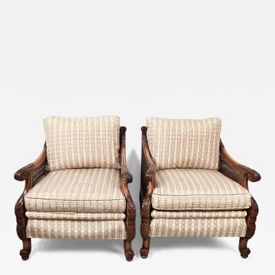 Pair of Edwardian Caned Club Chairs circa 1920