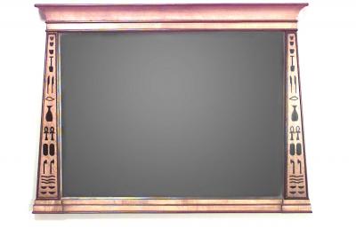 Pair of Egyptian Style Neoclassic Inlaid Wall Mirrors