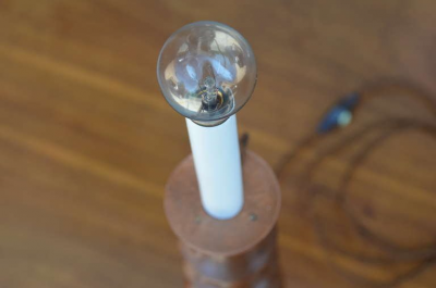 Pair of Elegant Turned Wood Candlestick Mantel Lights