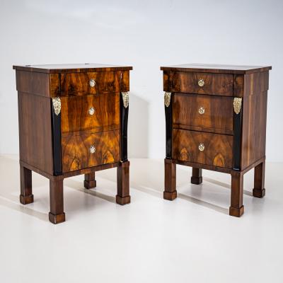 Pair of Empire Bedside Cabinets Italy Early 19th Century
