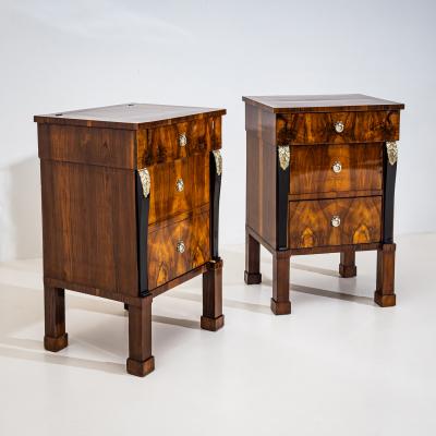 Pair of Empire Bedside Cabinets Italy Early 19th Century