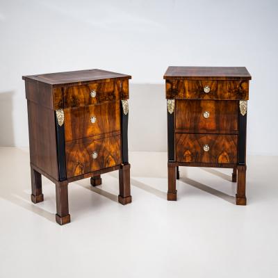 Pair of Empire Bedside Cabinets Italy Early 19th Century
