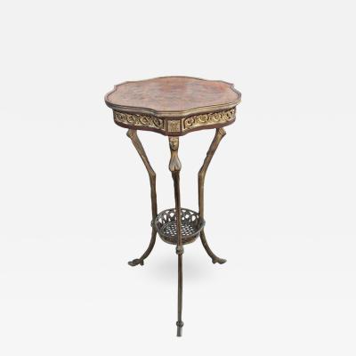 Pair of Empire Revival Hoof Foot Gueridon Tripode Tables