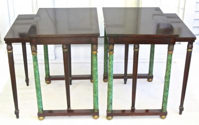 Pair of Empire Revival Nesting End Tables
