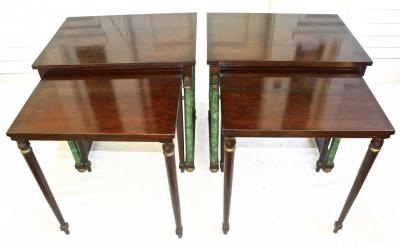 Pair of Empire Revival Nesting End Tables