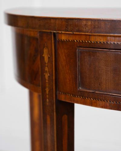 Pair of English 19th Century Demi Lune Side Tables
