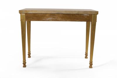Pair of English Adam Neoclassic Style Giltwood and Marble Console Tables