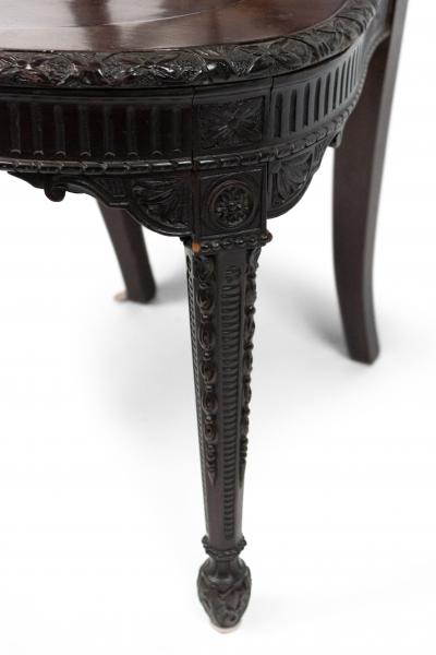 Pair of English Adam Shield Back Side Chairs