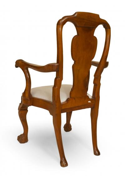 Pair of English Anglo Indian Padouk Armchairs