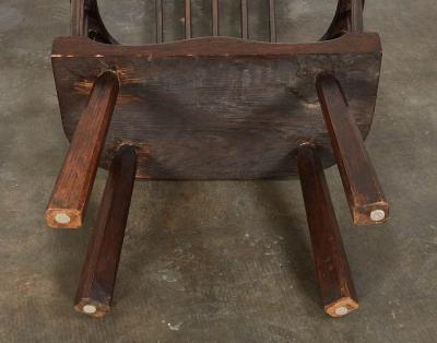 Pair of English Arts Crafts Windsor Armchairs c 1900