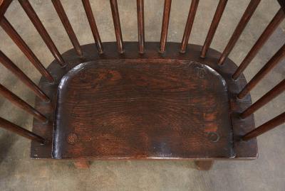 Pair of English Arts Crafts Windsor Armchairs c 1900