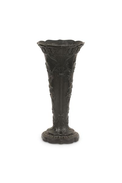 Pair of English Black Basalt Earthenware Vases