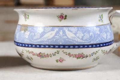 Pair of English Booths Blue and White China Bowls Produced for Harrods in London