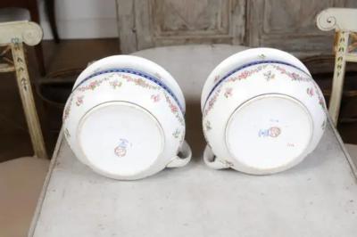 Pair of English Booths Blue and White China Bowls Produced for Harrods in London