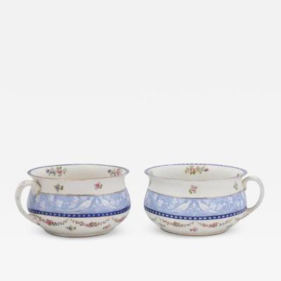 Pair of English Booths Blue and White China Bowls Produced for Harrods in London