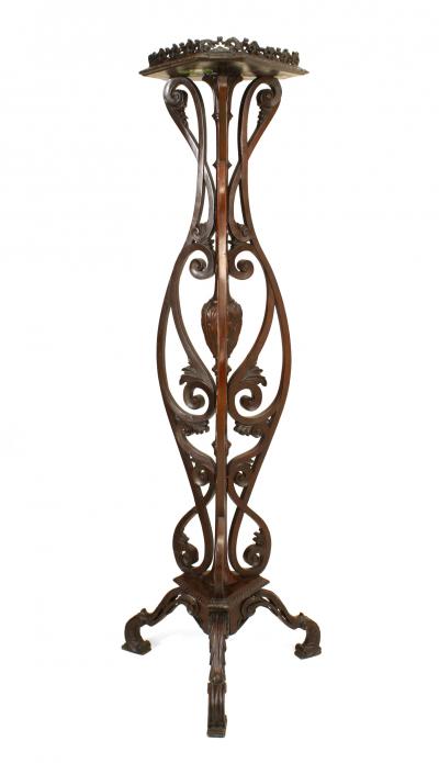 Pair of English Chippendale Mahogany Pedestals