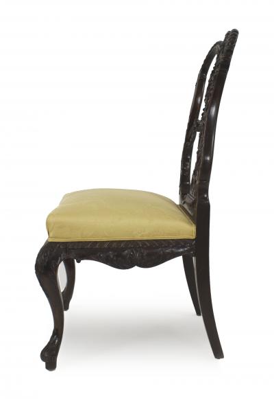 Pair of English Chippendale Mahogany Side Chairs