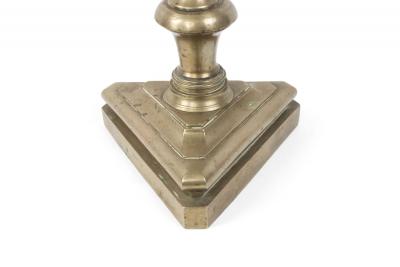 Pair of English Country Pewter Candlesticks