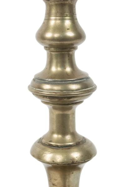 Pair of English Country Pewter Candlesticks