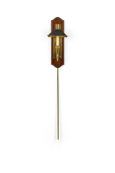 Pair of English Country Style Tole and Brass Mounted Sconces