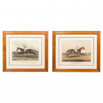 Pair of English Framed Equestrian Engravings