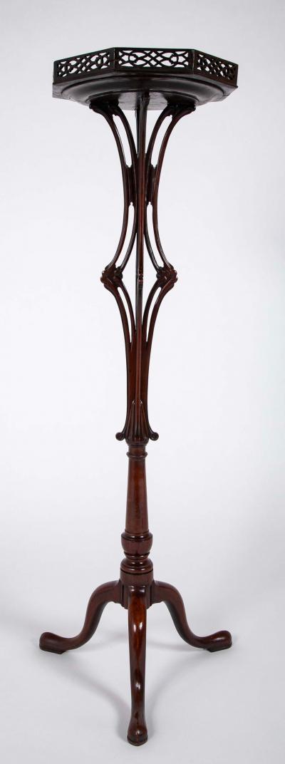 Pair of English George II Period Pedestals in the Manner of Linnell