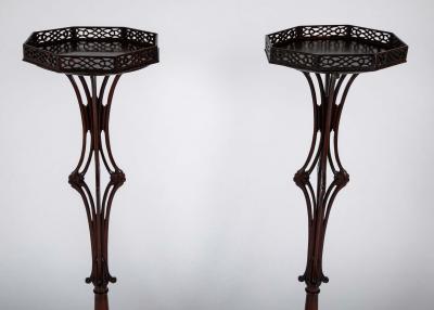 Pair of English George II Period Pedestals in the Manner of Linnell