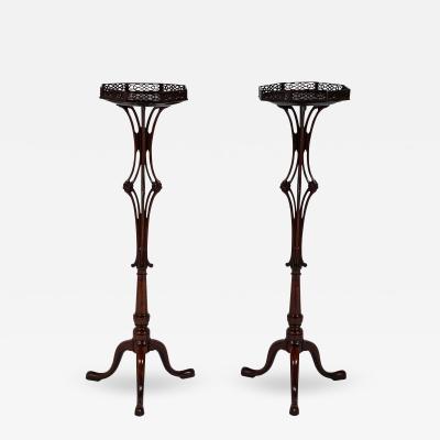 Pair of English George II Period Pedestals in the Manner of Linnell