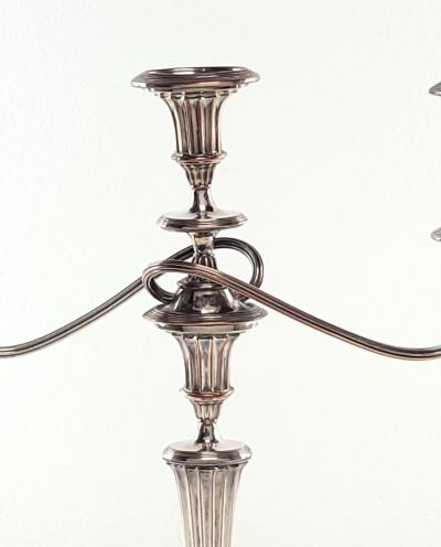 Pair of English Georgian Sheffield Plate Candelabras circa 1790